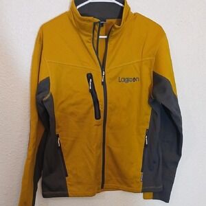 "Make Offer" Landway Yellow and Gray Performance Jacket  and Full-Length Zipper